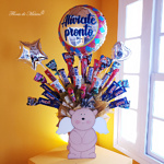 Angelito de la guarda con dulces y globo - Image 2