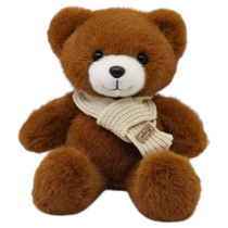 Tierno osito con bufanda