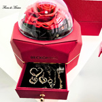 Rosa eterna roja en exclusivo estuche rojo - Image 7