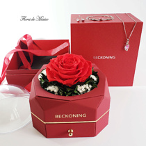 Rosa eterna roja en exclusivo estuche rojo